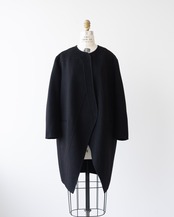 〈CÉLINE by phoebe philo〉Collarless cashmere coat