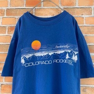 【HANSE】80s ビンテージ Tシャツ ロッキー山脈 USA製 アメリカ古着