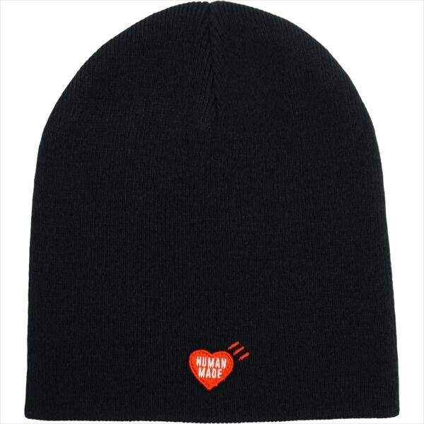 human made BEANIE ニット帽　帽子　黒　ブラック　BLACK HUMAN MADE（ヒューマンメード） 新品 ヒューマンメイド HUMAN MADE