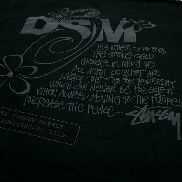 STUSSY x DOVER STREET MARKET DSM S FLOWER 15TH PIG DYE TEE サイズL