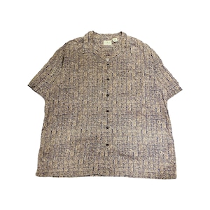 L.L.Bean used pattern s/s shirt SIZE:L AE