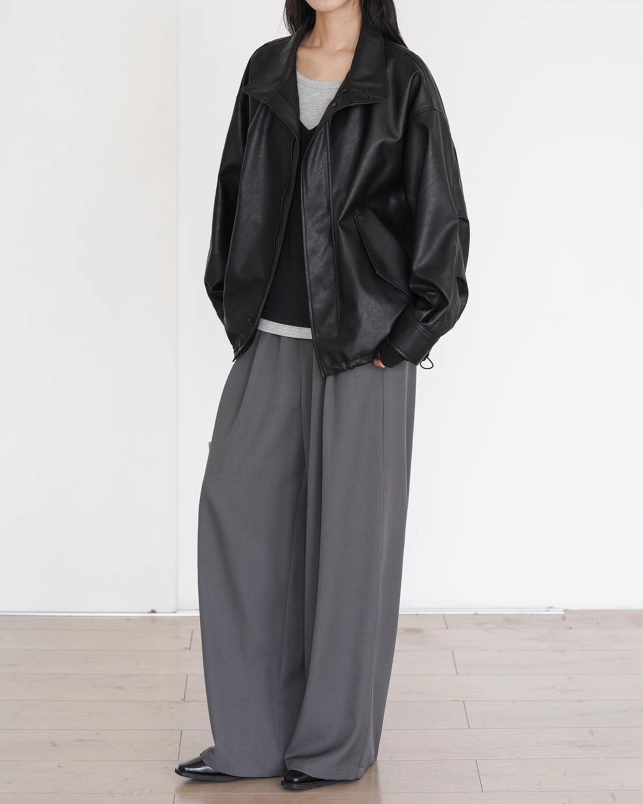 Fake layered long sleeve Tshirt T20310