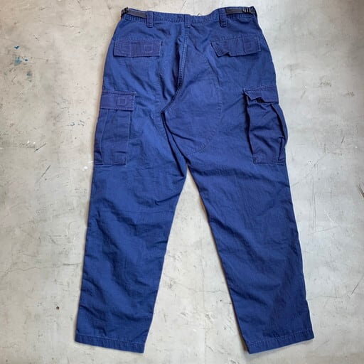 00's U.S.COAST GUARD リップストップカーゴパンツ ネイビー 沿岸