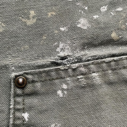 00s モスグリーン ダブルニー Carhartt 136 MOS 34×32 詳細写真12