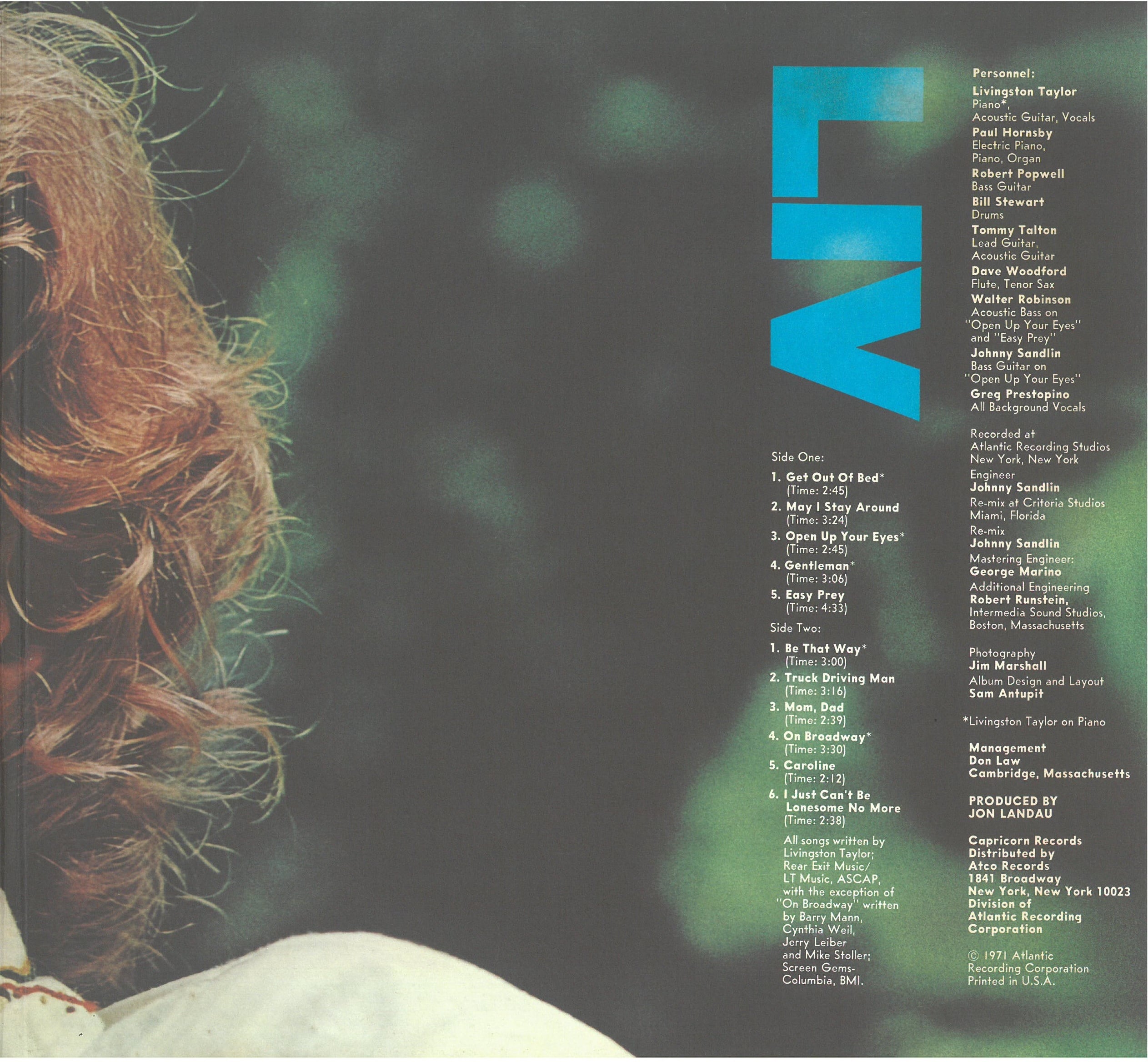 リマスター盤！Livingston Taylor / LIV / 1971年 LIV - Livingston Taylor - Albums