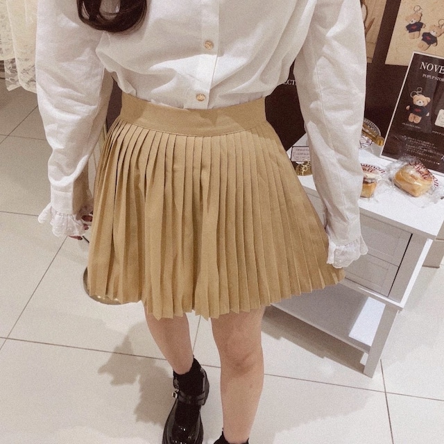 girly pleats skirt