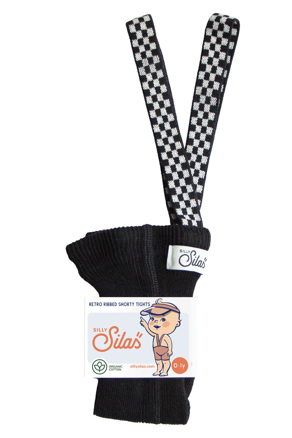 silly silas ショーティー クラシックブラック 0-1y SILLY Silas Shorty Tights Classic Black Check | RESONASON