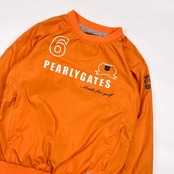 PEARLY GATES パーリーゲイツ 長袖 ドライ プルオーバーシャツ ウインドブレーカー 1/オレンジ レディース ゴルフ