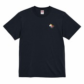ハイクオリティTシャツ ネイビー 左胸 [ロゴ灰][白馬が王子][おうじ][Doyars]