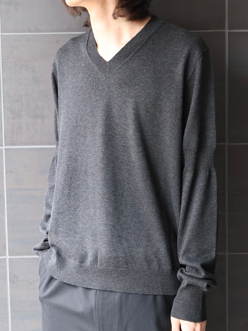 【AWARE/26AW】DOMANI V-NECK SWEATER/grey