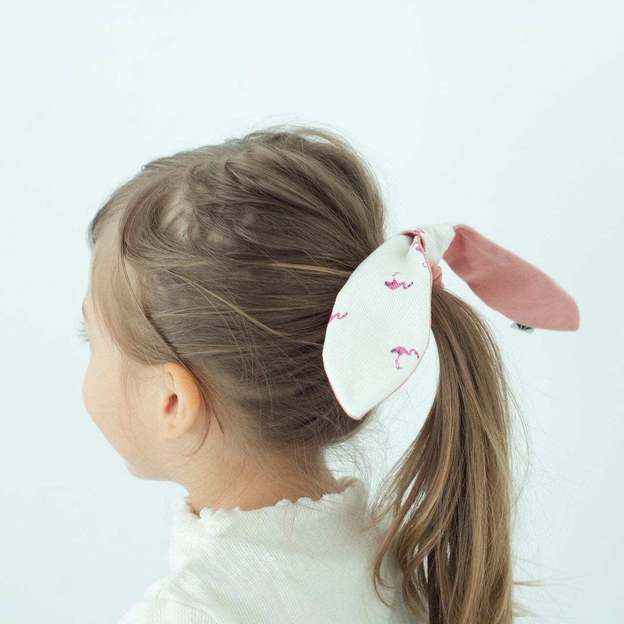 オーダー受付】リネン ヘアアクセサリー シュシュキッズ 子供