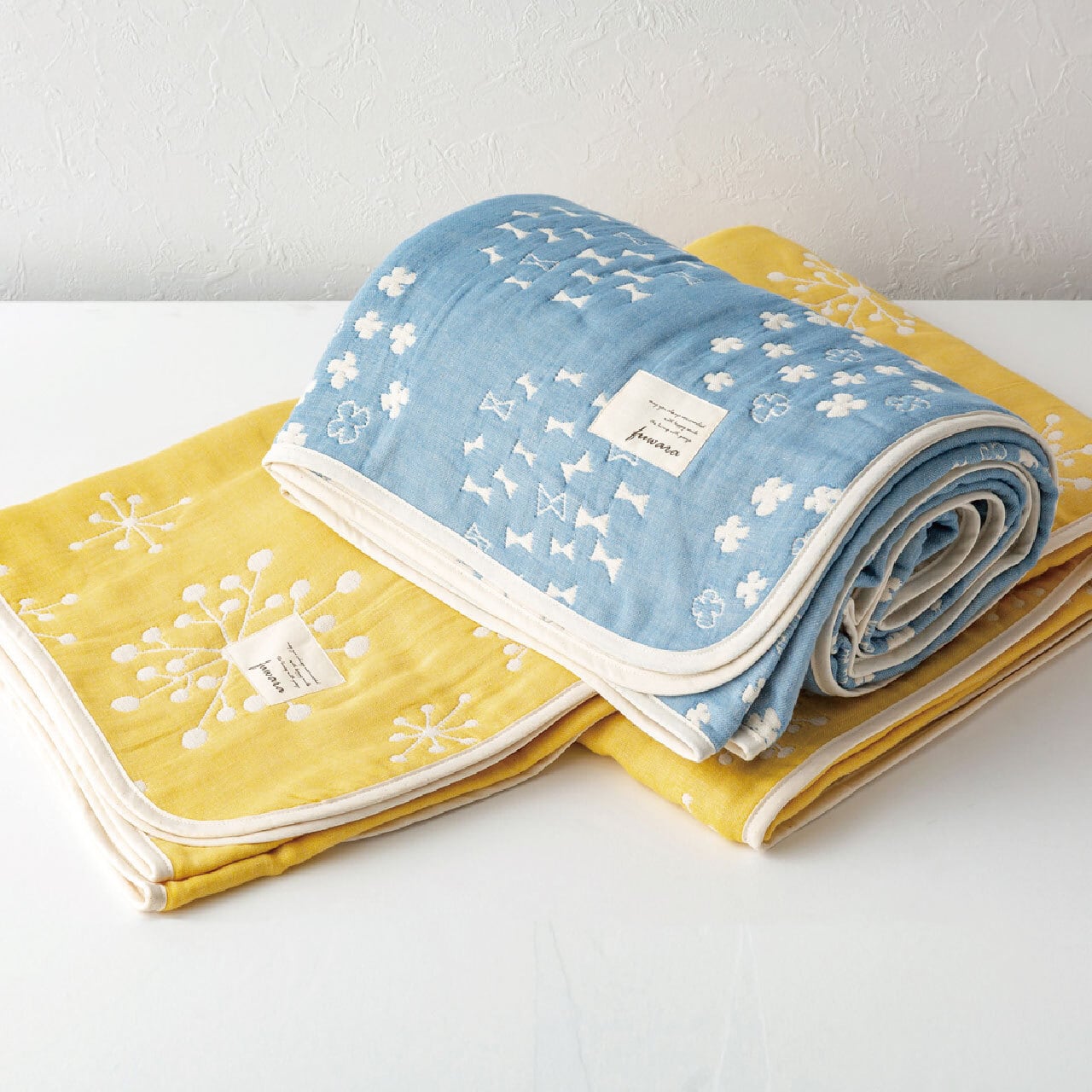 六重織ガーゼケット(シングルサイズ) 花と北欧