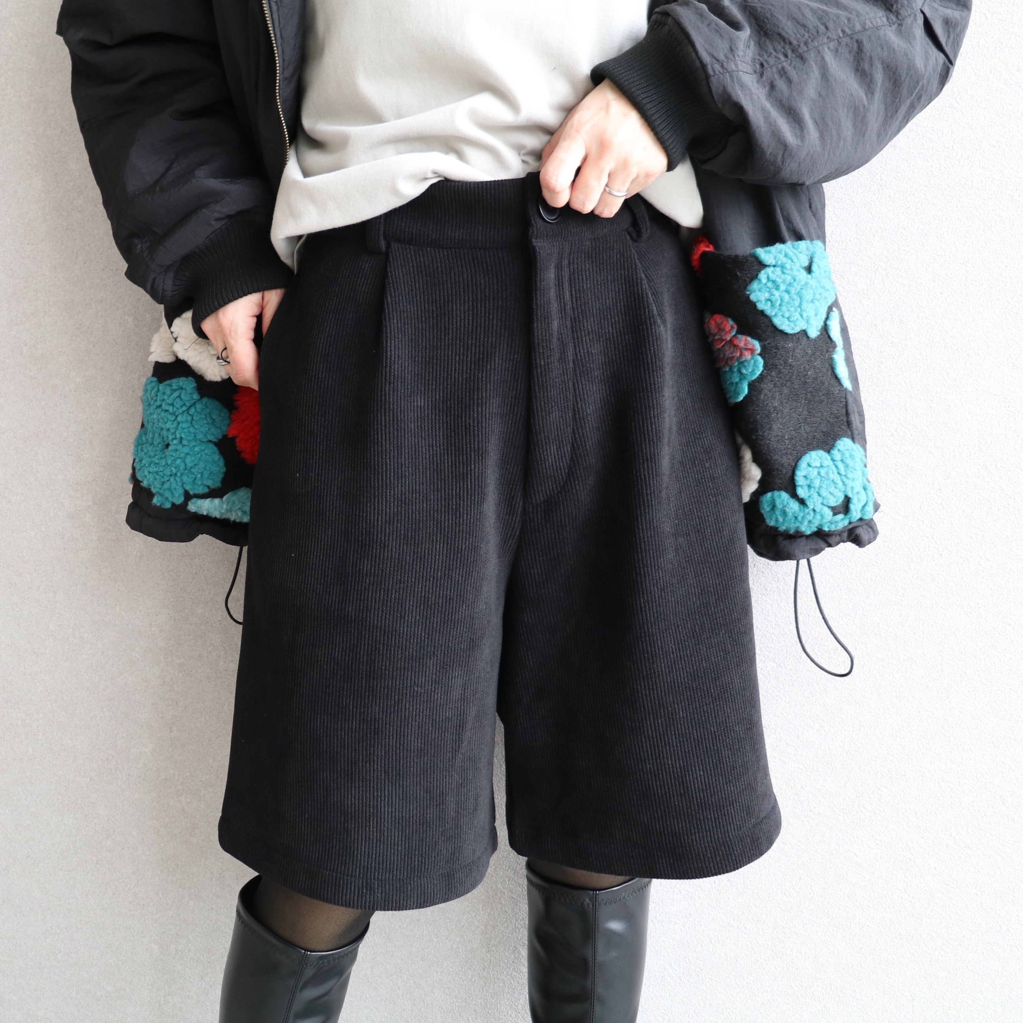 裏フリースボンディングショートパンツ※一部予約商品です※【y2858-z