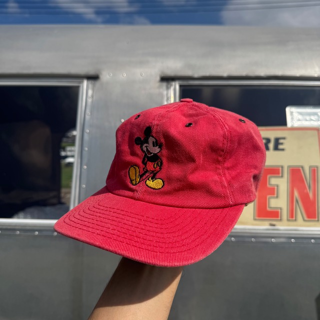 90's VINTAGE "Mickey Mouse" Souvenir Cap walt disney/ USA MADE