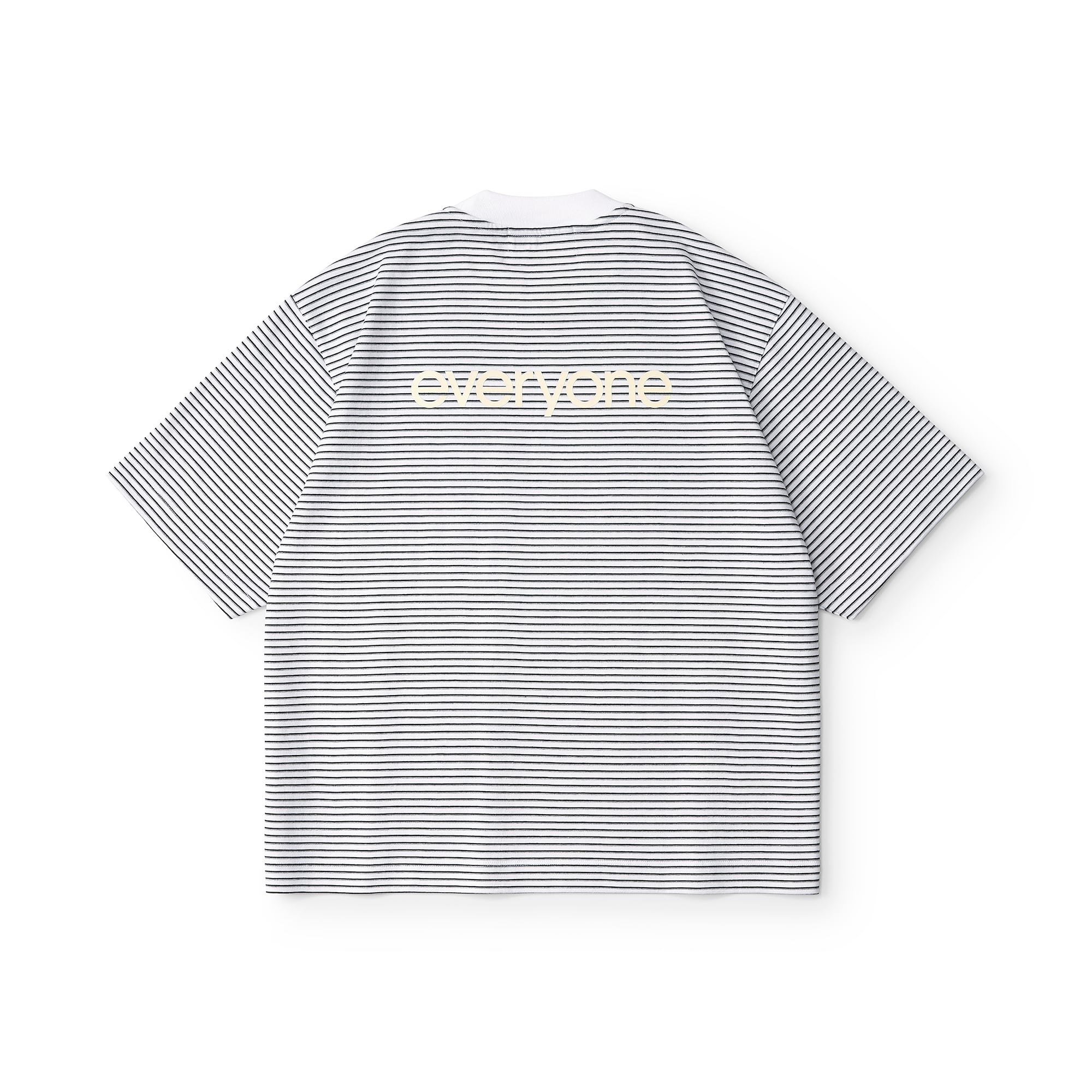 everyone back logo og border short sleeve tee shirt (WHITE) | everyone