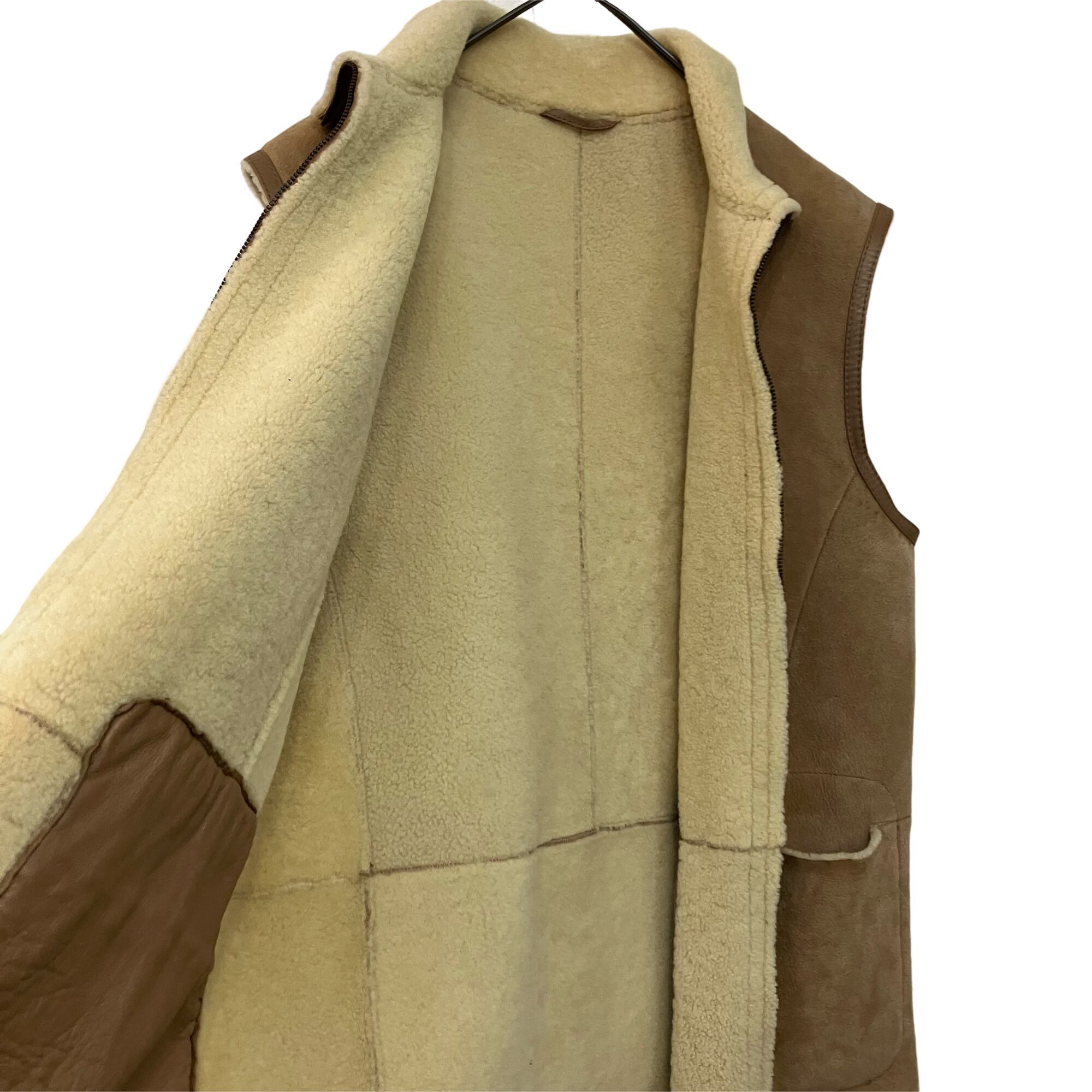 VINTAGE MAX MARA WEEKEND LINE Sheep Leather Real Mouton Zip