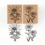 『エーデルワイスの精霊 エデル Edel』花の精霊フローラニマ達のスタンプ 26×34mm
