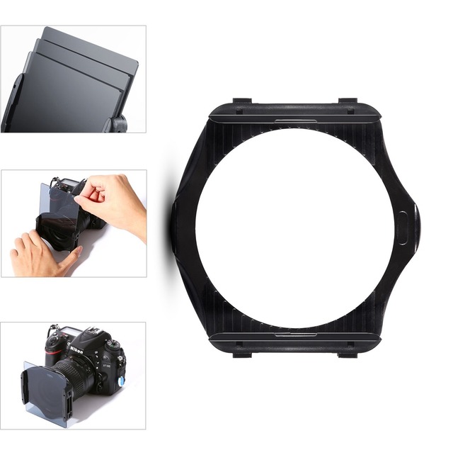 XCSOURCE 角形フィルターセット 8枚 ND2 ND4 ND8 ND16 GND2 GND4 GN8 GND16 9枚金属アダプターリング 1枚ホルダー 1個フィルターケース Cokin P用 LF291