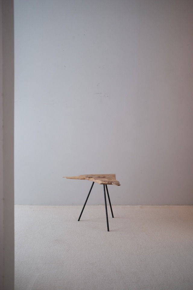 一枚板 Side table "銀杏" #001