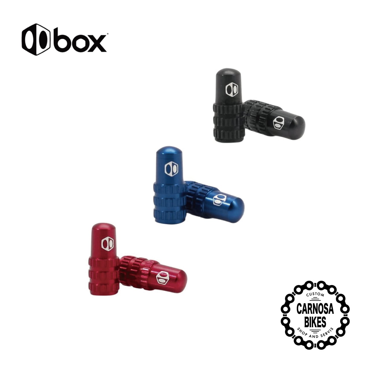 BOX】ONE Presta Valve Caps [ワン プレスタ バルブキャップ] 仏式 2個