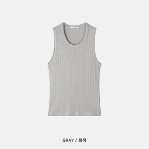 【Muscle Fit】Layered Ribbed Tank Top (3color)