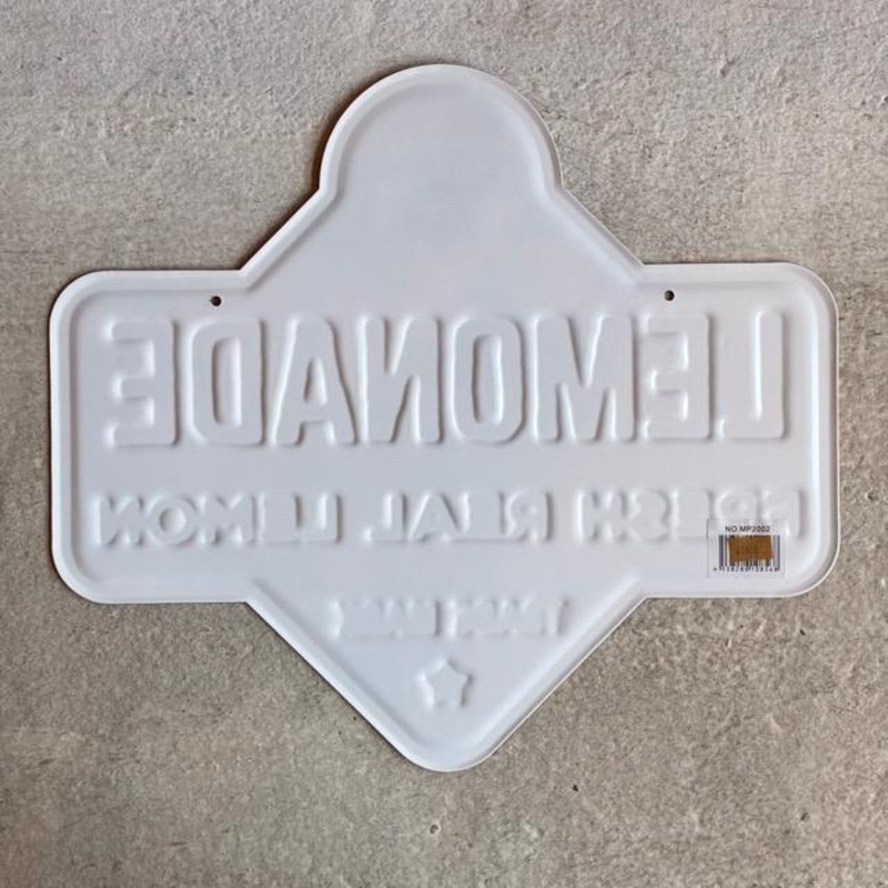 Antique metal embossed plate LEMONADE　アンティークメタルエンボスプレート　レモネード　ポスター　看板　サインプレート