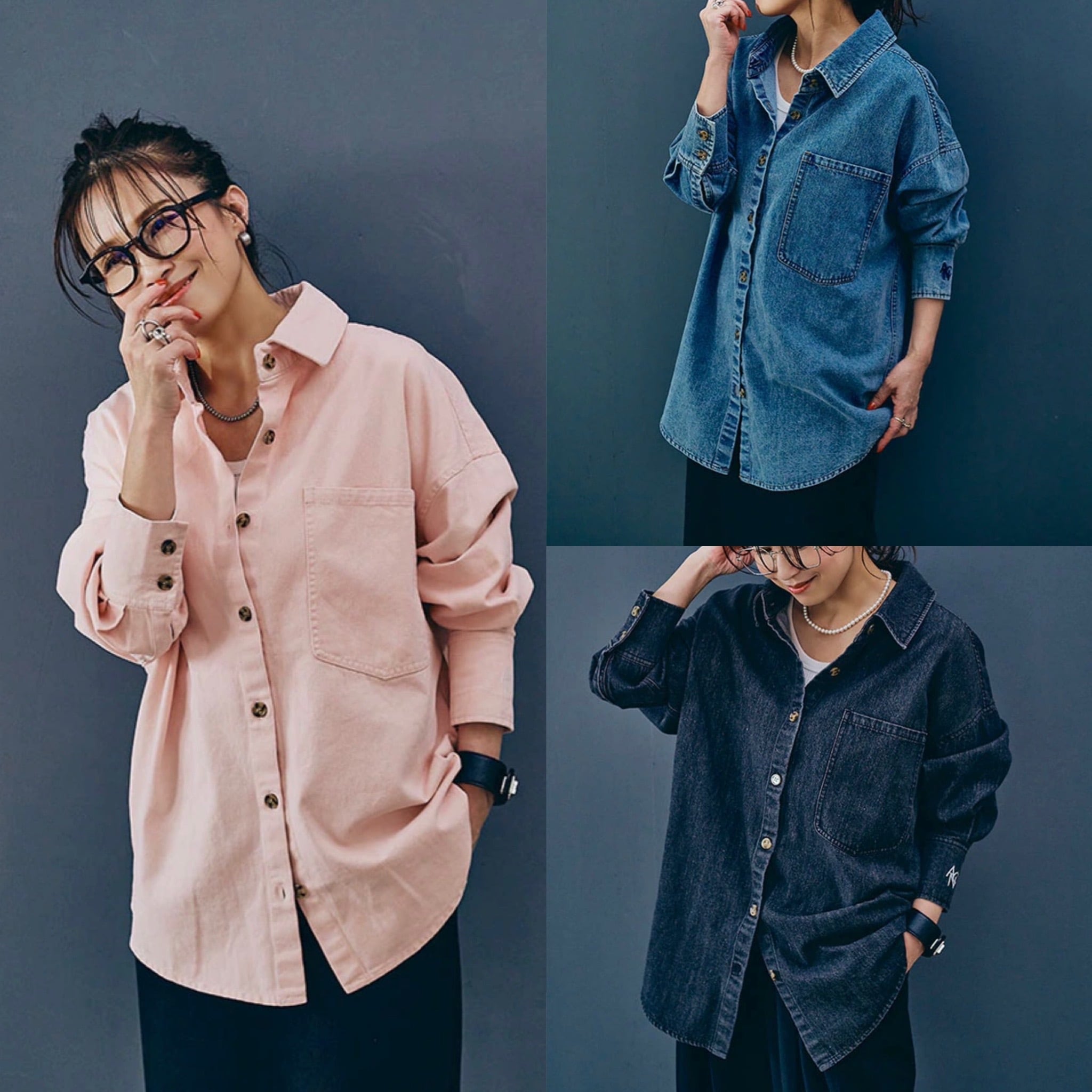 【 ANIECA 】Denim Shirt / デニム シャツ
