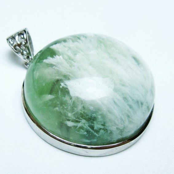 エンジェルフェザー フローライト ペンダント 一点物 112-12081