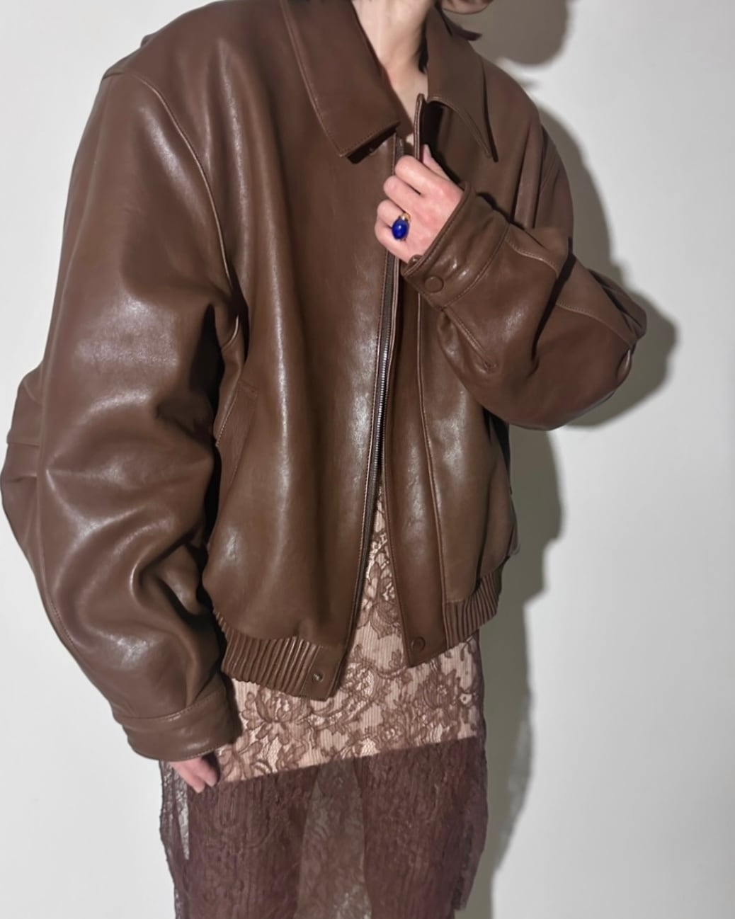 fumiページ❷ FUMIKA_UCHIDA [SHEEP LEATHER BLOUSON] | LILLY DEL SALONE