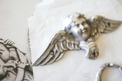 1900s フランス  ルーベンス 聖アンデレの殉教的プットーと大きなハンドルc ツマミ アンティーク