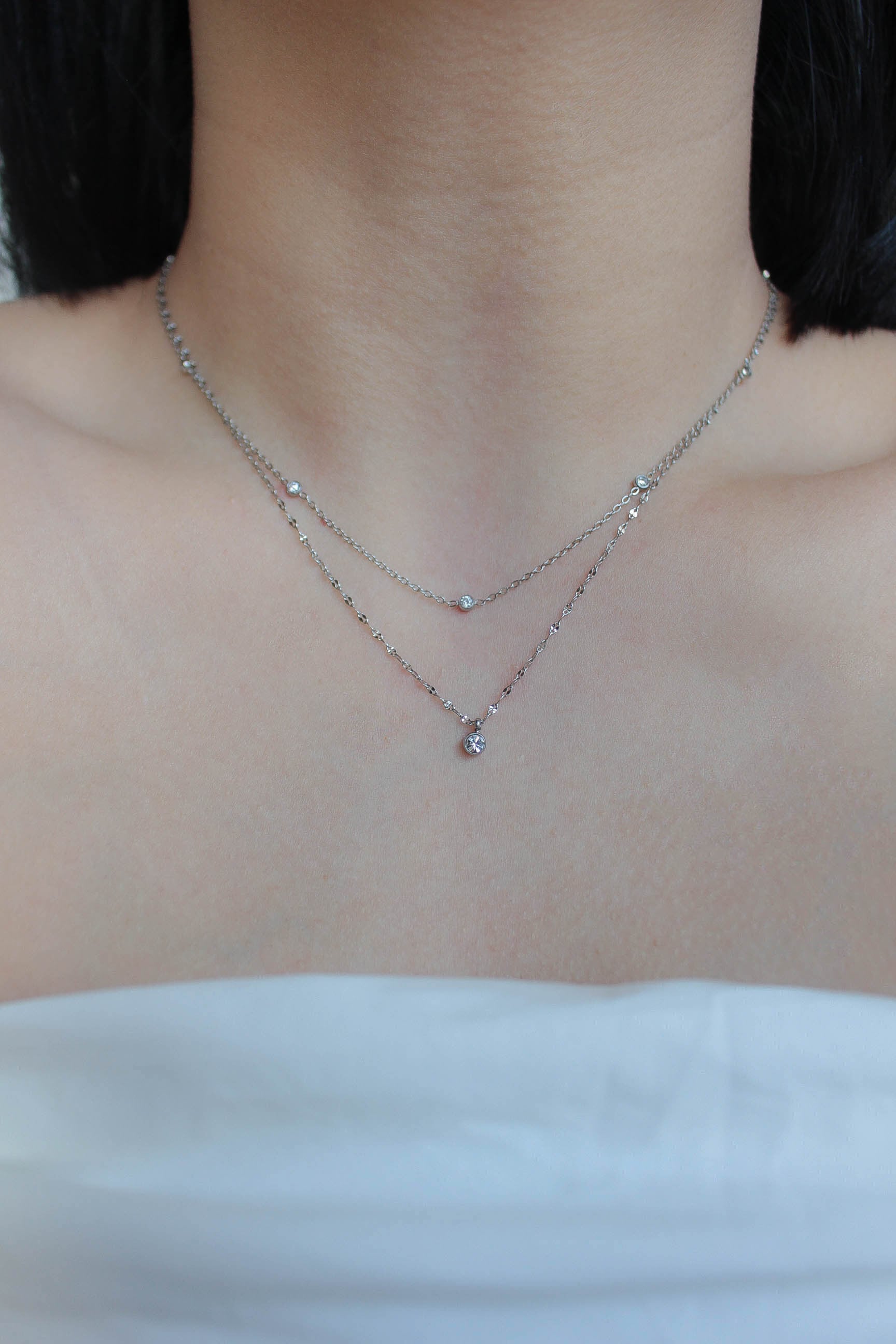 Skin Sparkle Bijou Necklace | ebine(エビネ)|金属アレルギー対応