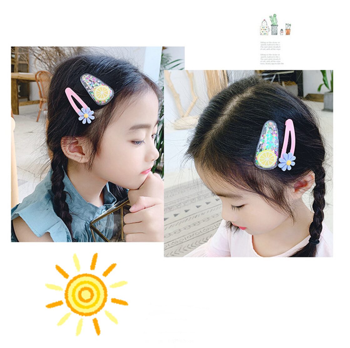 パッチン留め ヘアクリップ ヘアピン 髪留め キッズ子供用 ヘア 