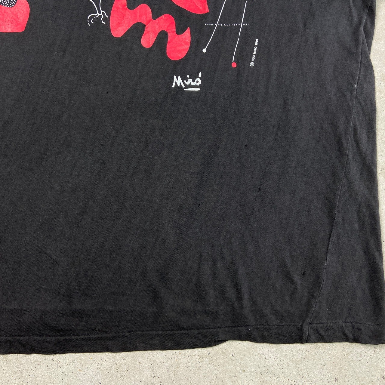 90年代 JOAN MIRO ジョアン・ミロ アート プリントTシャツ メンズXL 