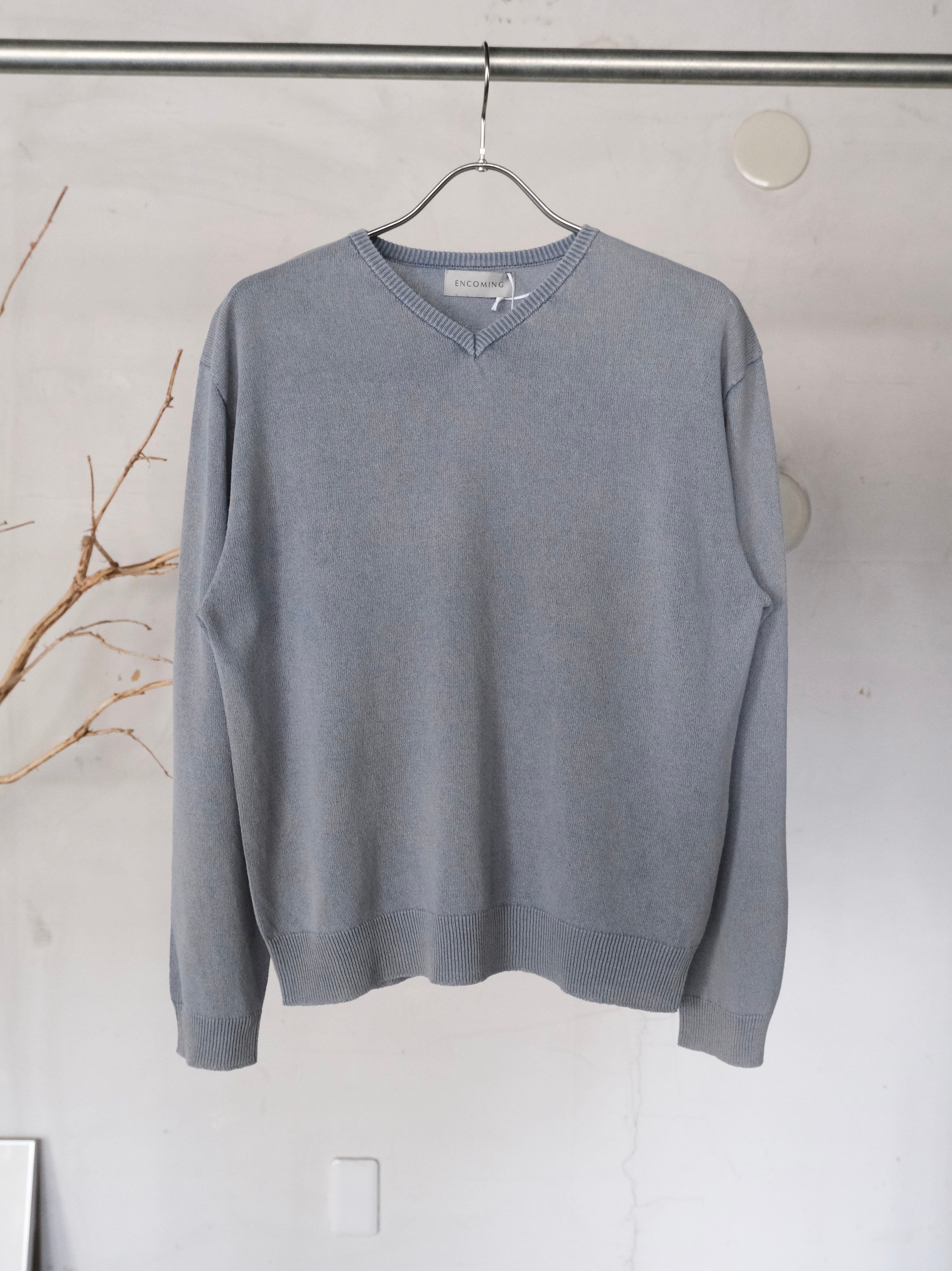 ENCOMING】 KNITTED V NECK JUMPER | THE OUR
