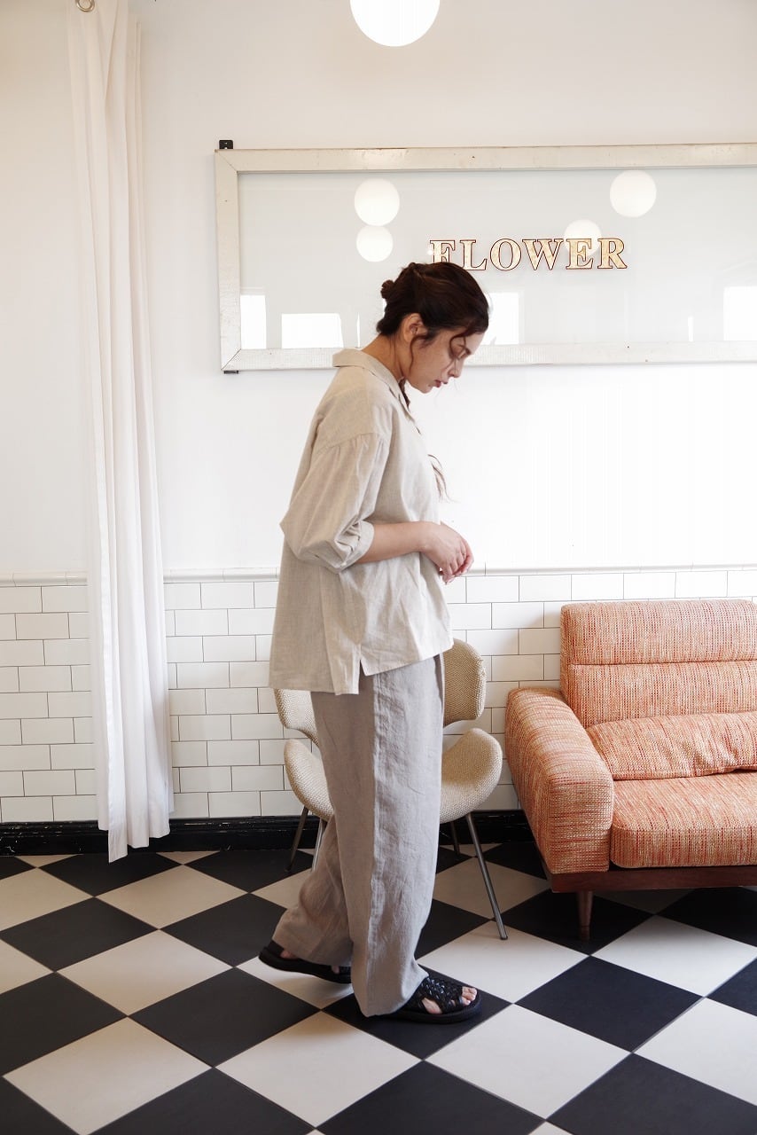 OG Co. Li. Chambray Open Collar Shirt