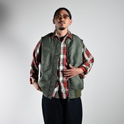 ダファーのカットオフフライトベスト、アナクロデニムコーディネート