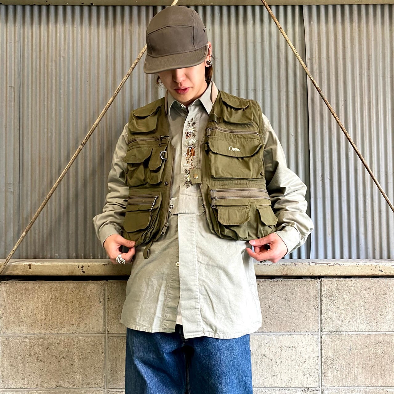 ビンテージ 80s フィッシングベスト Orvis オービス