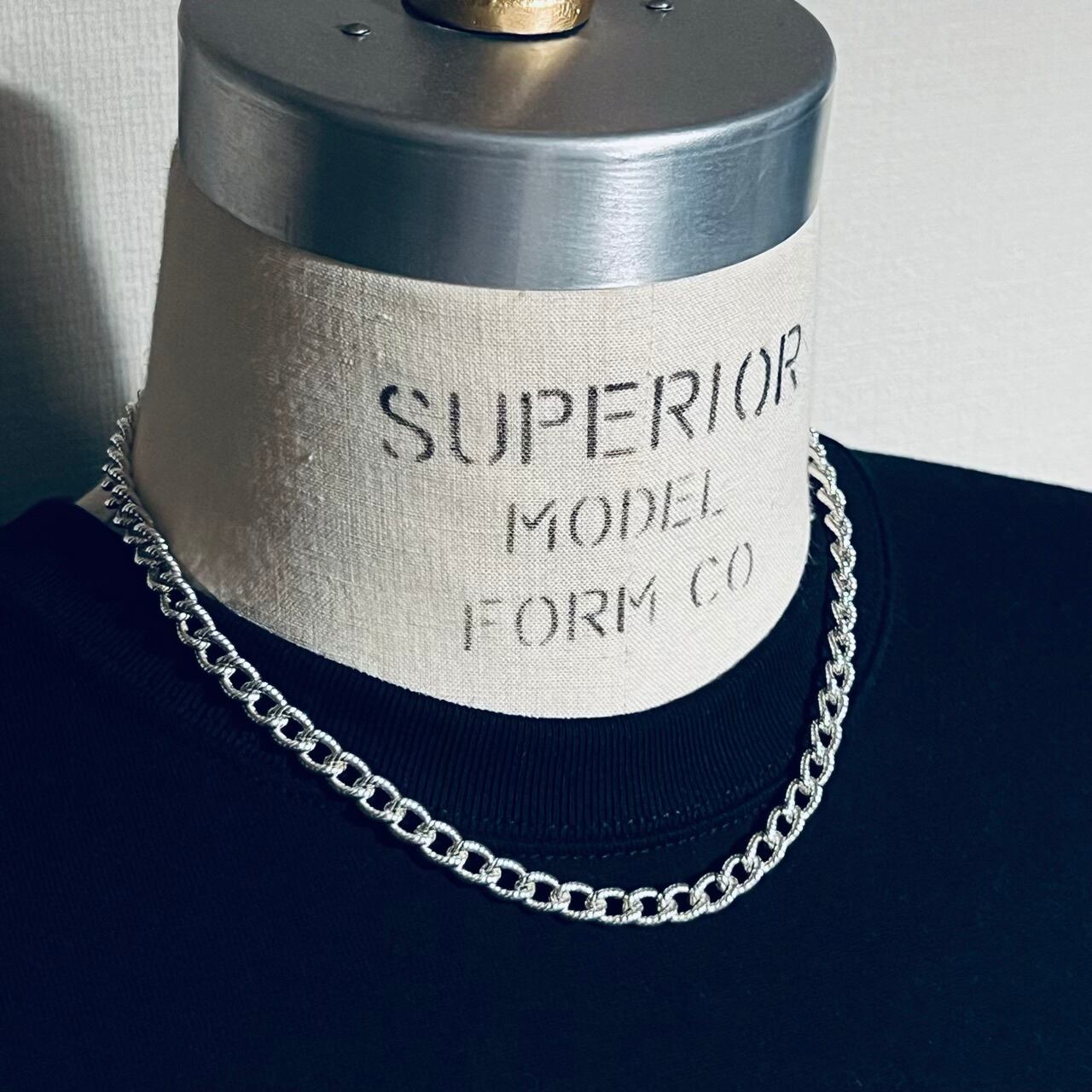 VINTAGE TIFFANY & CO. Rope Pattern Curb Chain Necklace Sterling  