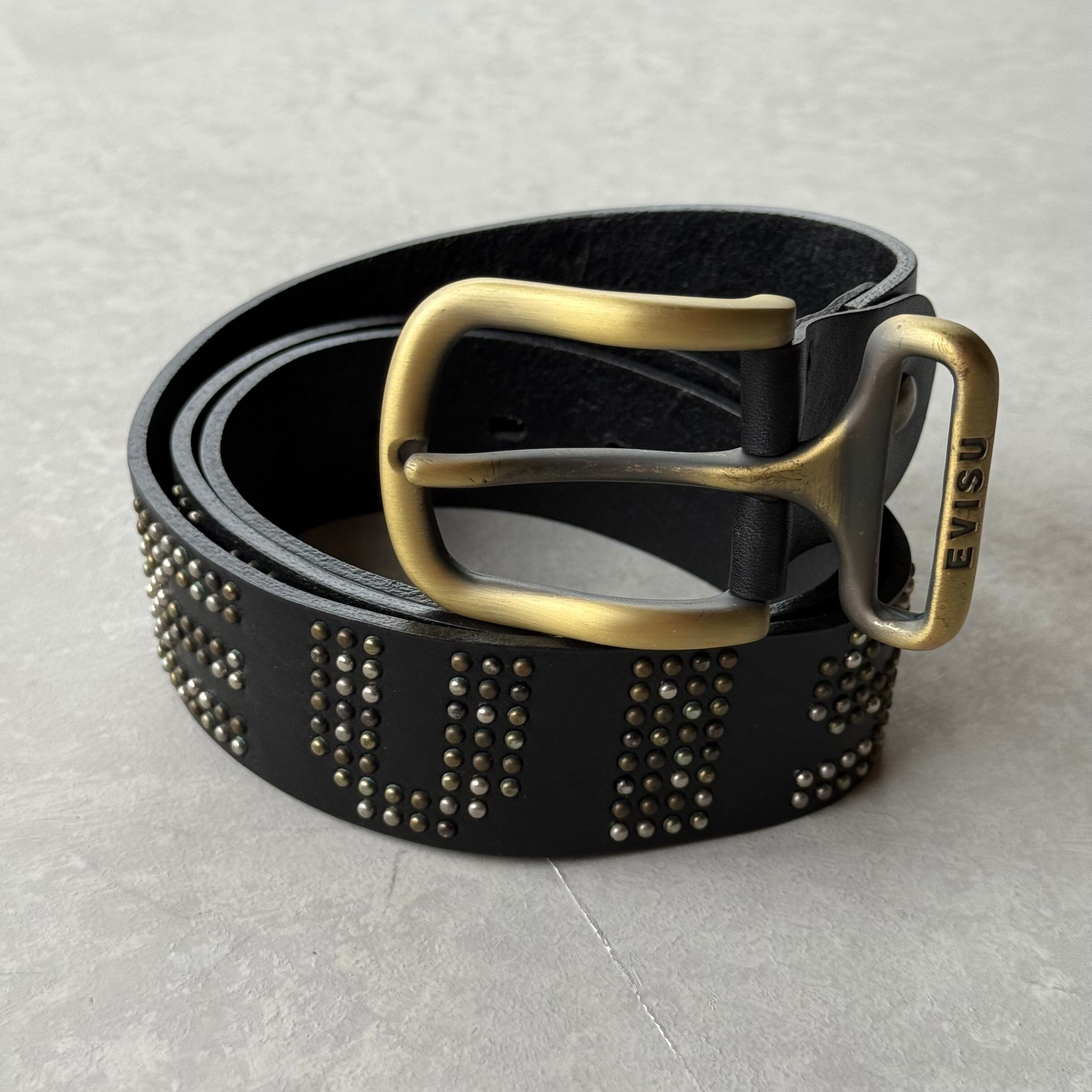 EVISU Leather Studs Belt | Seek the online