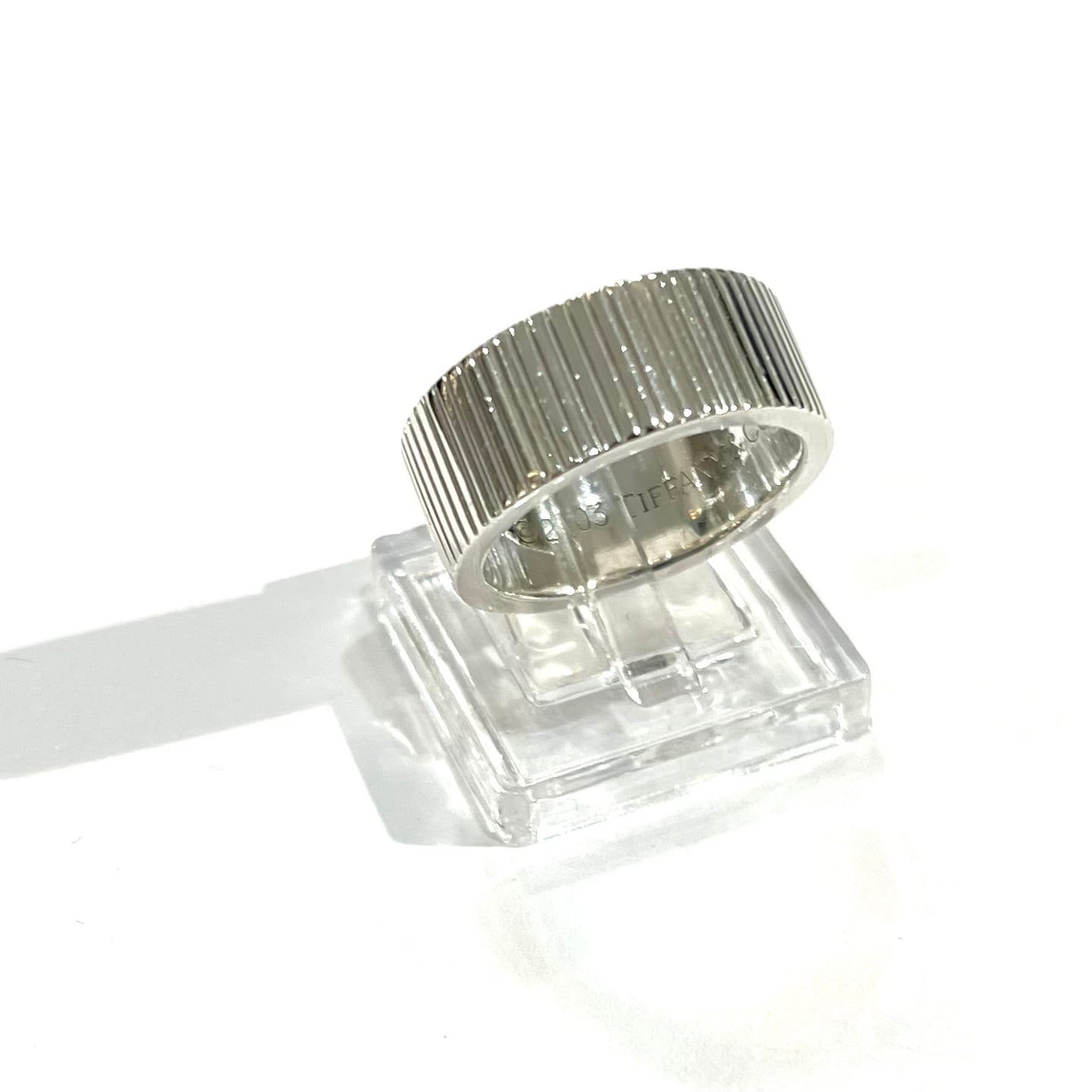 希少 【TIFFANY&CO】【12.5号】2604 コインエッジリング SV925シルバー