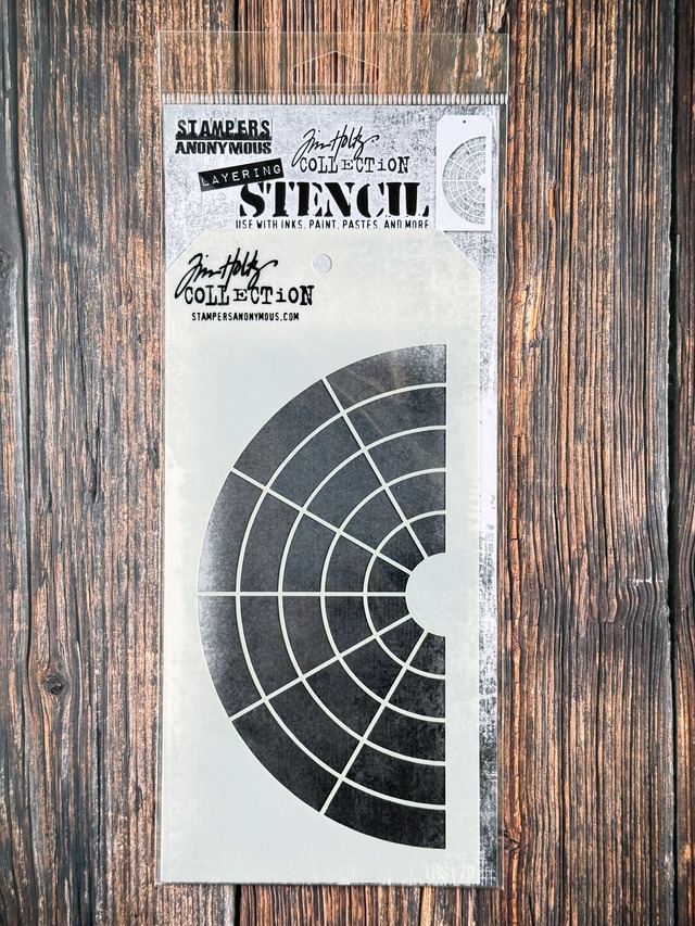 Tim Holtz　タグ型ステンシルシート　Layering Stencil Wheel THS179【Tim Holtz（ティムホルツ）-Stampers Anonymous】[TH-130h]