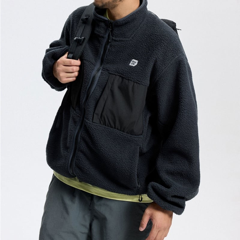 スタンドカラーフリースジャケット A18023