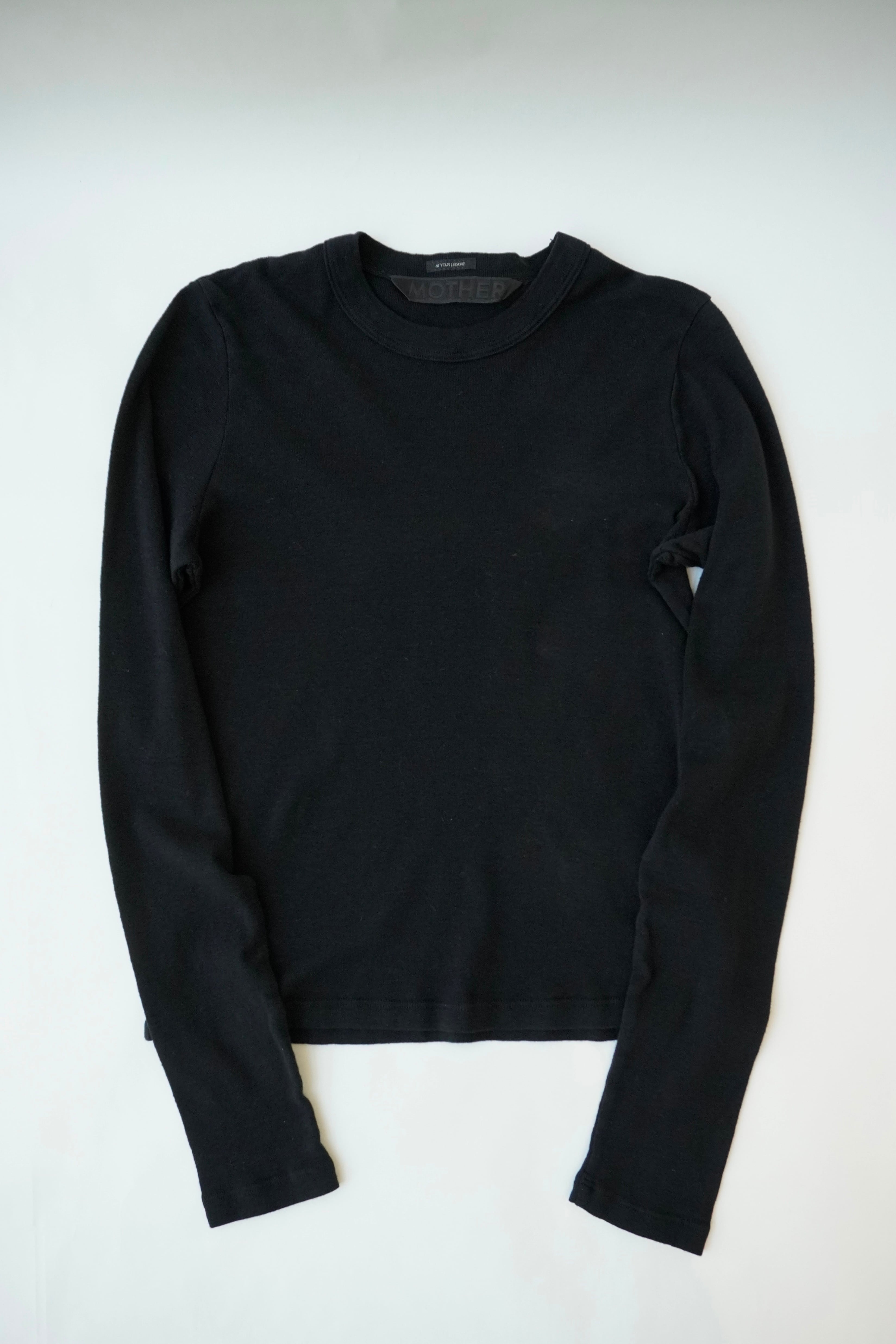 PROTAGONISTA / プロタゴニスタ】SLIT L/S TEE (BLACK) / アーム