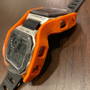 CASIO AE-1200 ”alien” twin custom (very large item)