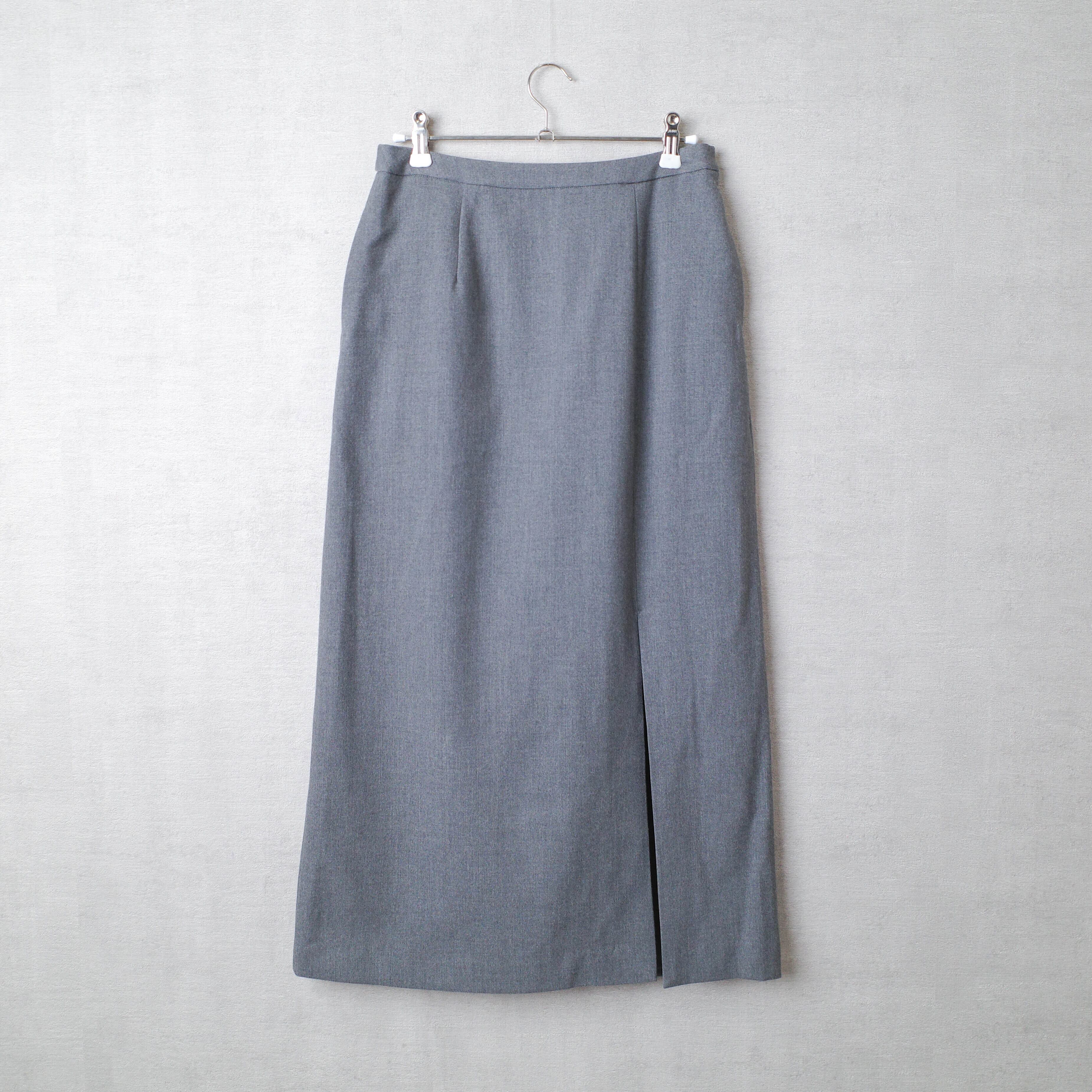 [NEW] RIM･ARK	SLIT SKIRT GRAY 460BAL31-0230