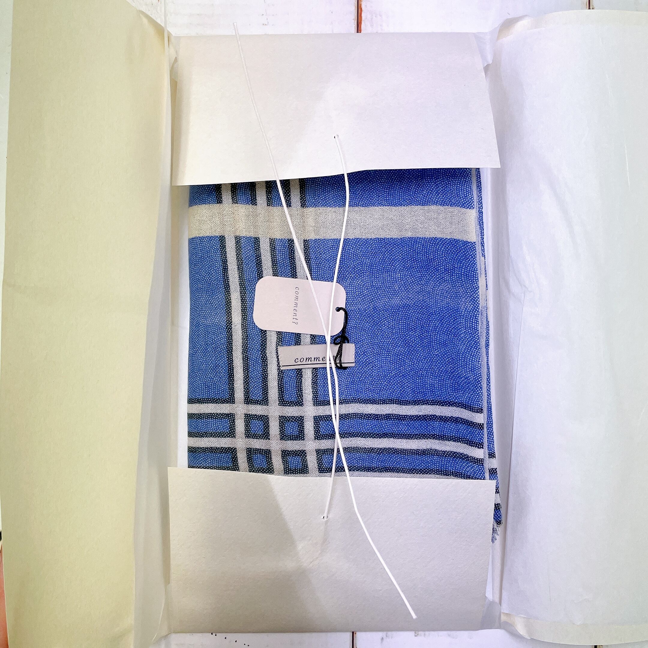 送料無料】廣瀬染場 江戸小紋 comment ? シルクカシミアストール