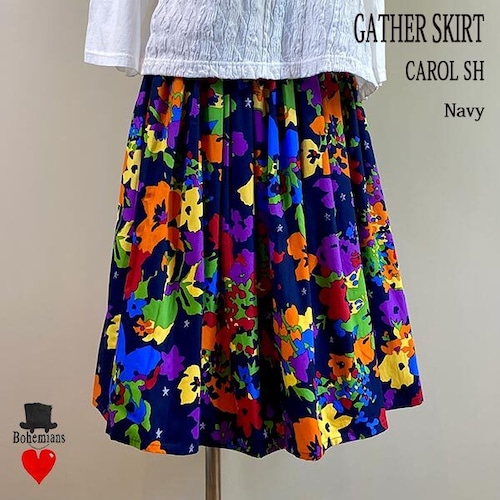 CAROL SH GATHER SKIRT NATURAL キャロル ギャザースカート ナチュラル BOHEMIANS ボヘミアンズ