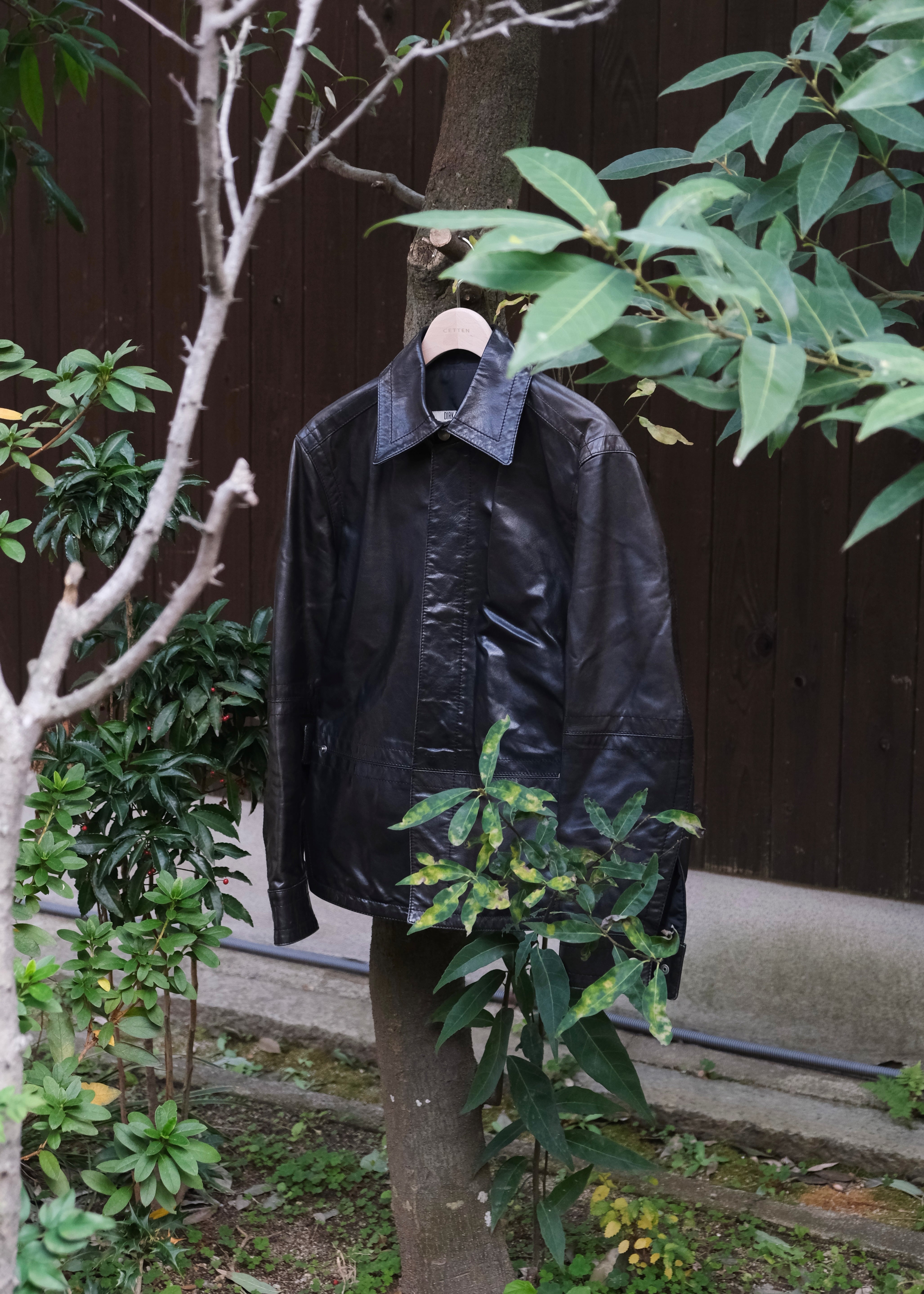 DIRK BIKKEMBERGS middle length leather jacket | CETTEN