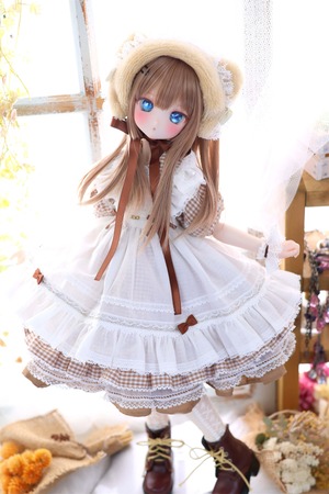 ハニベア・ピクニックセット（ブラウン）｜Mini Dollfie Dream ・ 1/4TinyFox PEKO・KUMAKO