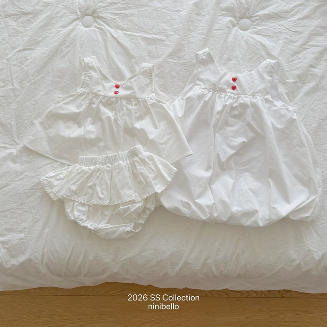 【6/18〆予約】<ninibello>  bebe Bubble pop sleeveless blouse